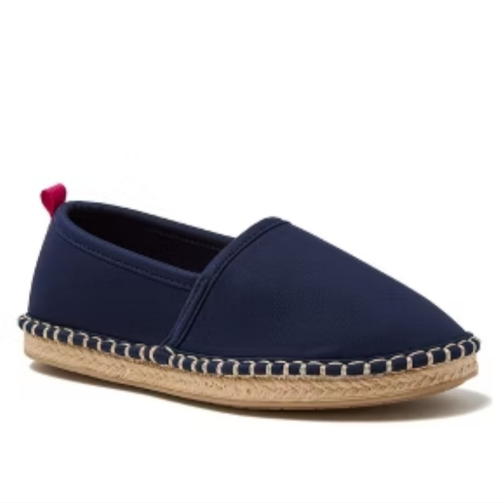 Lands' End Espadrille Beach and Water Deep Navy Blue Shoe Women's Size 7.5B